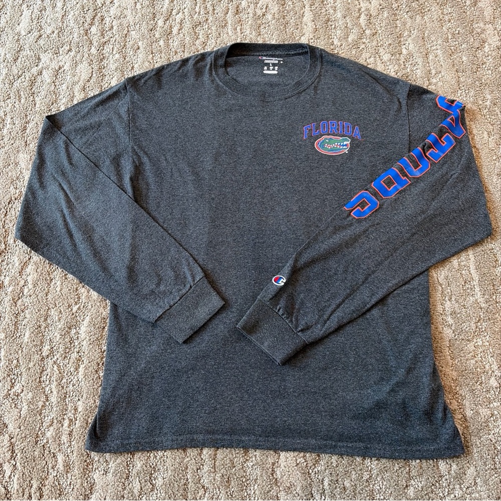 Champion Florida Gators Authentic Unisex Dark Gray Long Sleeve T-Shirt SEC